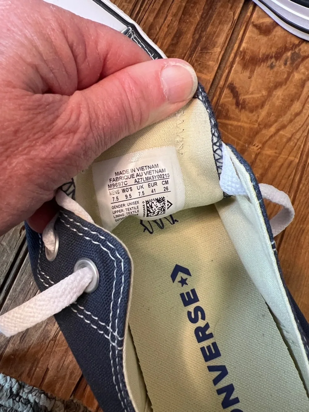 Converse Low Top Sneakers All Stars  - Navy and White new - Picture 4 of 5